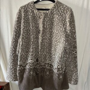Norm Thompson Beige Plush Jacket